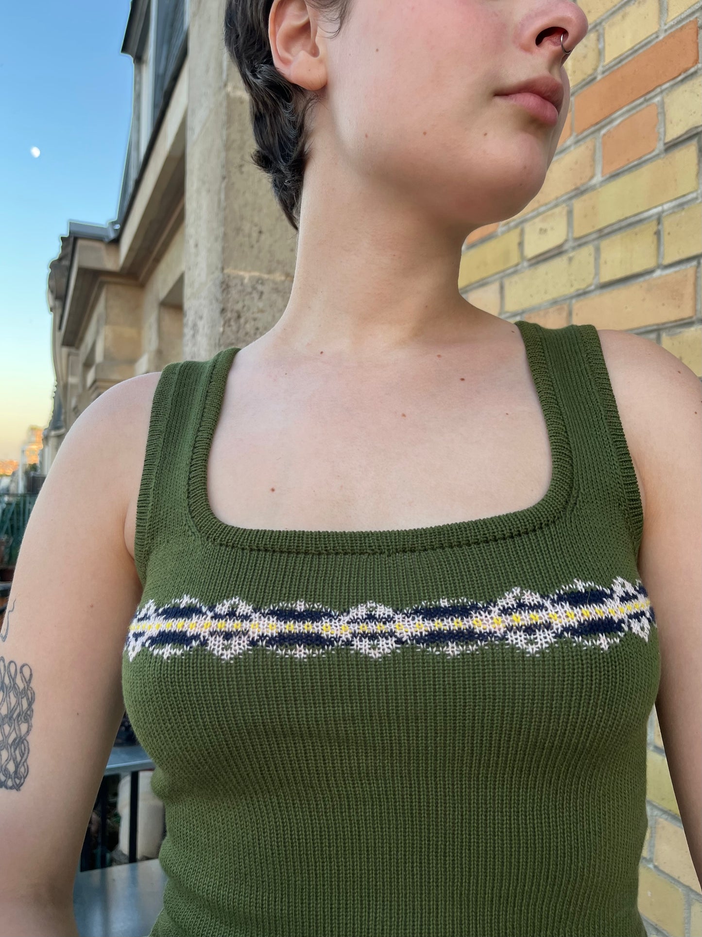 PREORDER - Mosaic cami (green version)