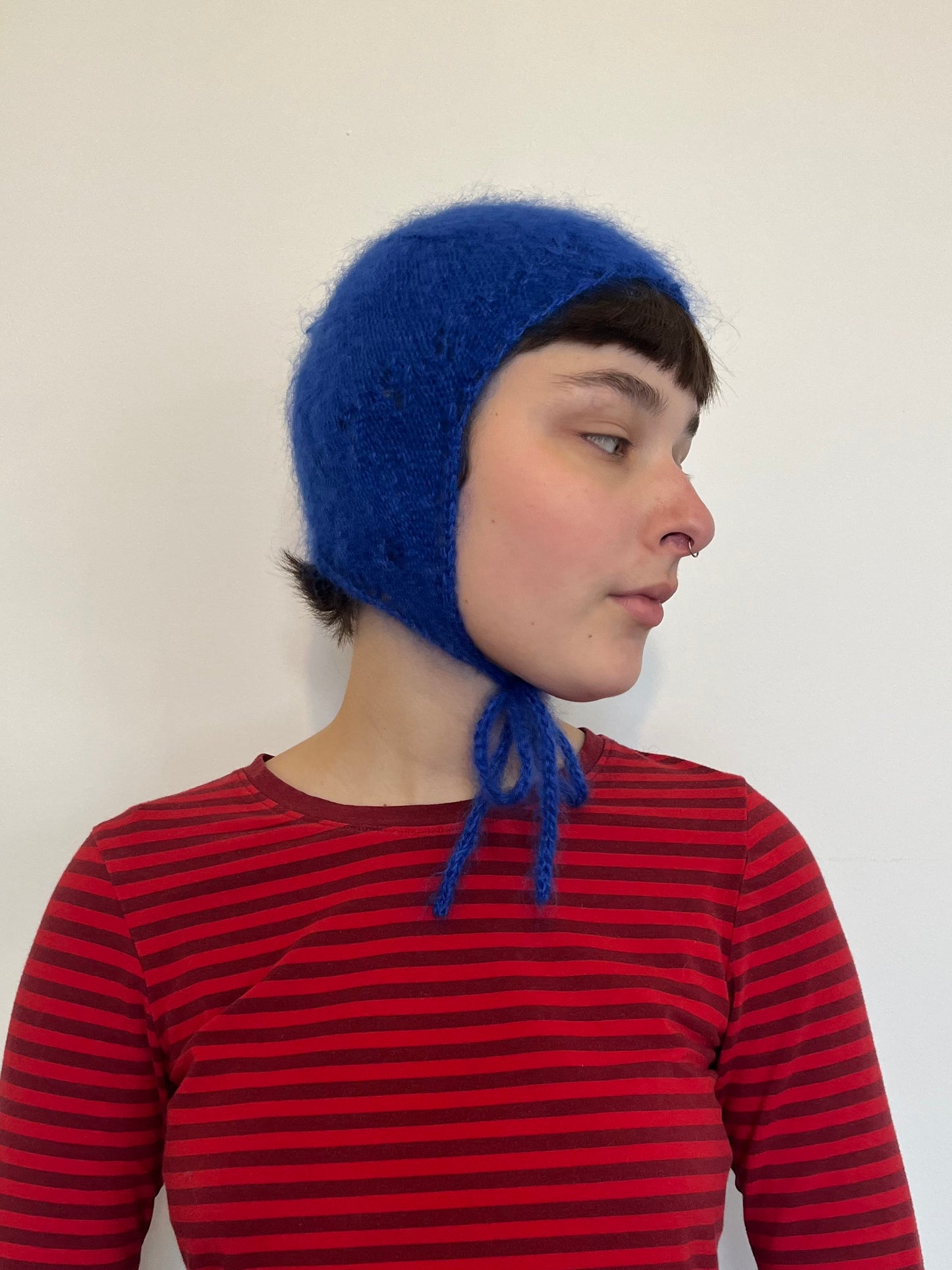 Lace pixie bonnet