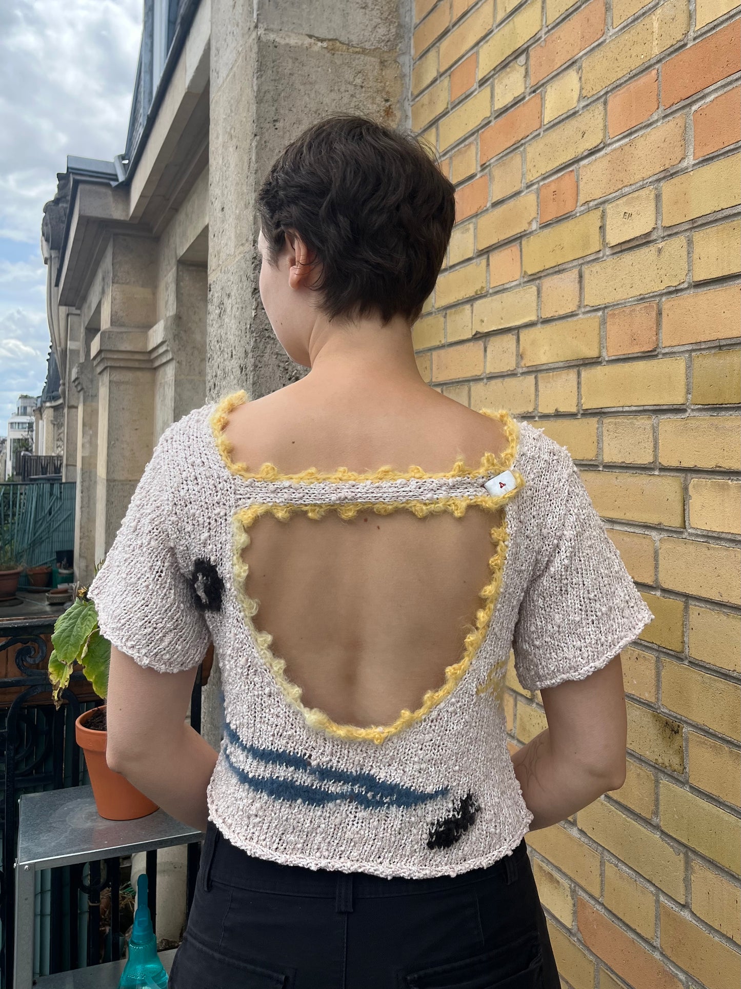 MADE TO ORDER - Abstract art top