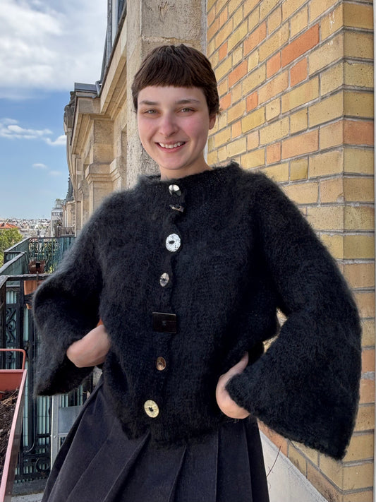 MADE TO ORDER - Brushed mohair cardi