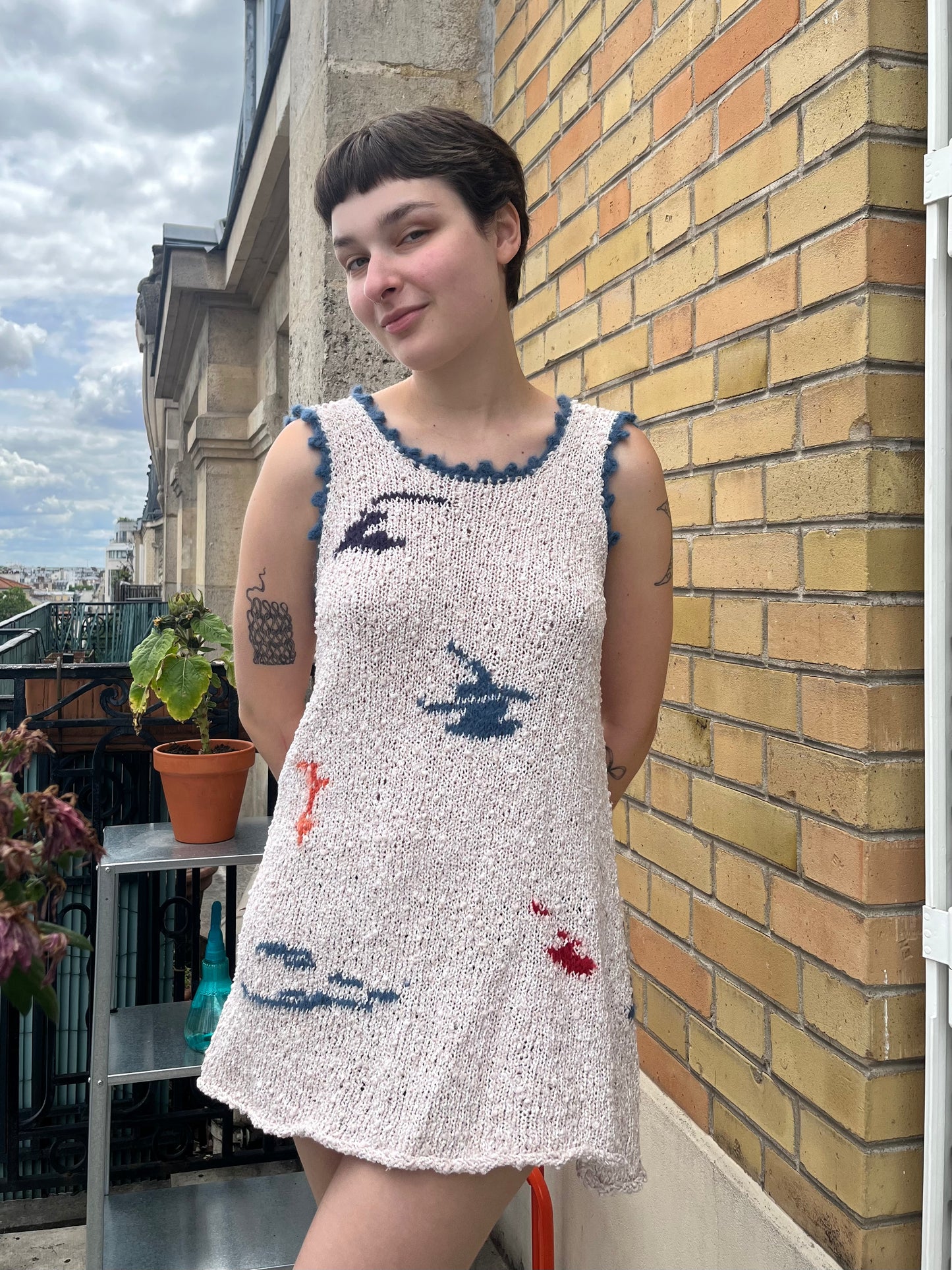 MADE TO ORDER - Abstract art dress