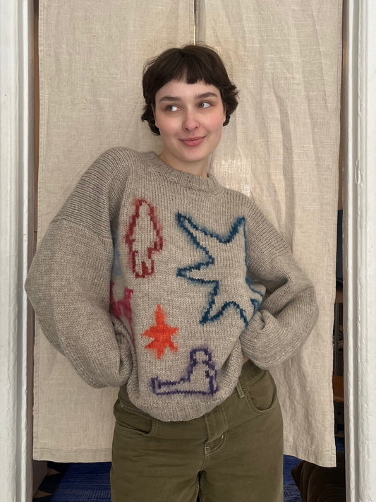 Drawings sweater