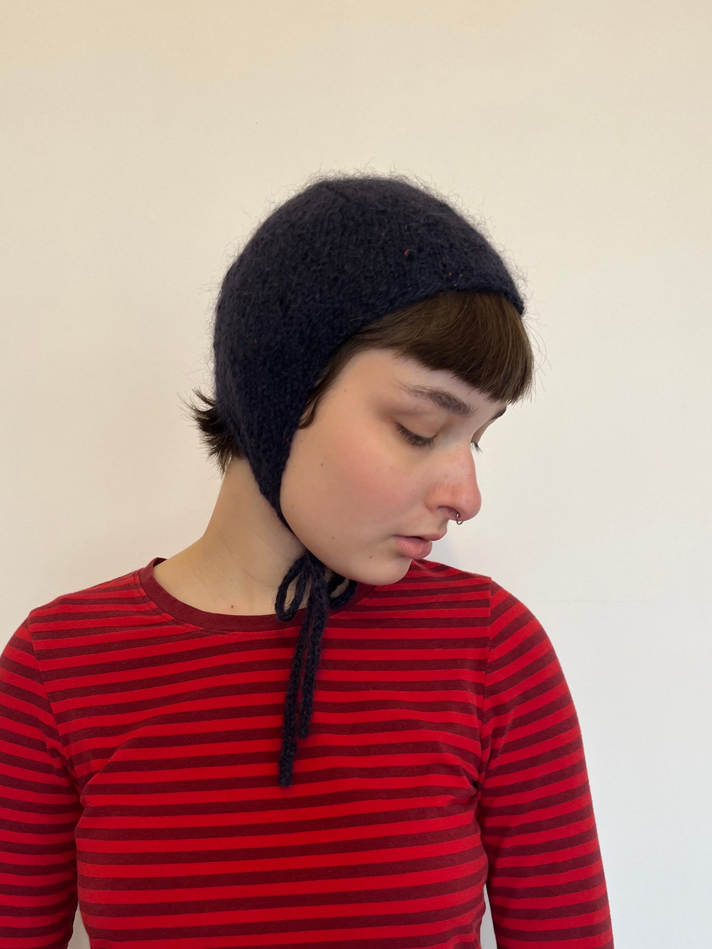 Lace pixie bonnet
