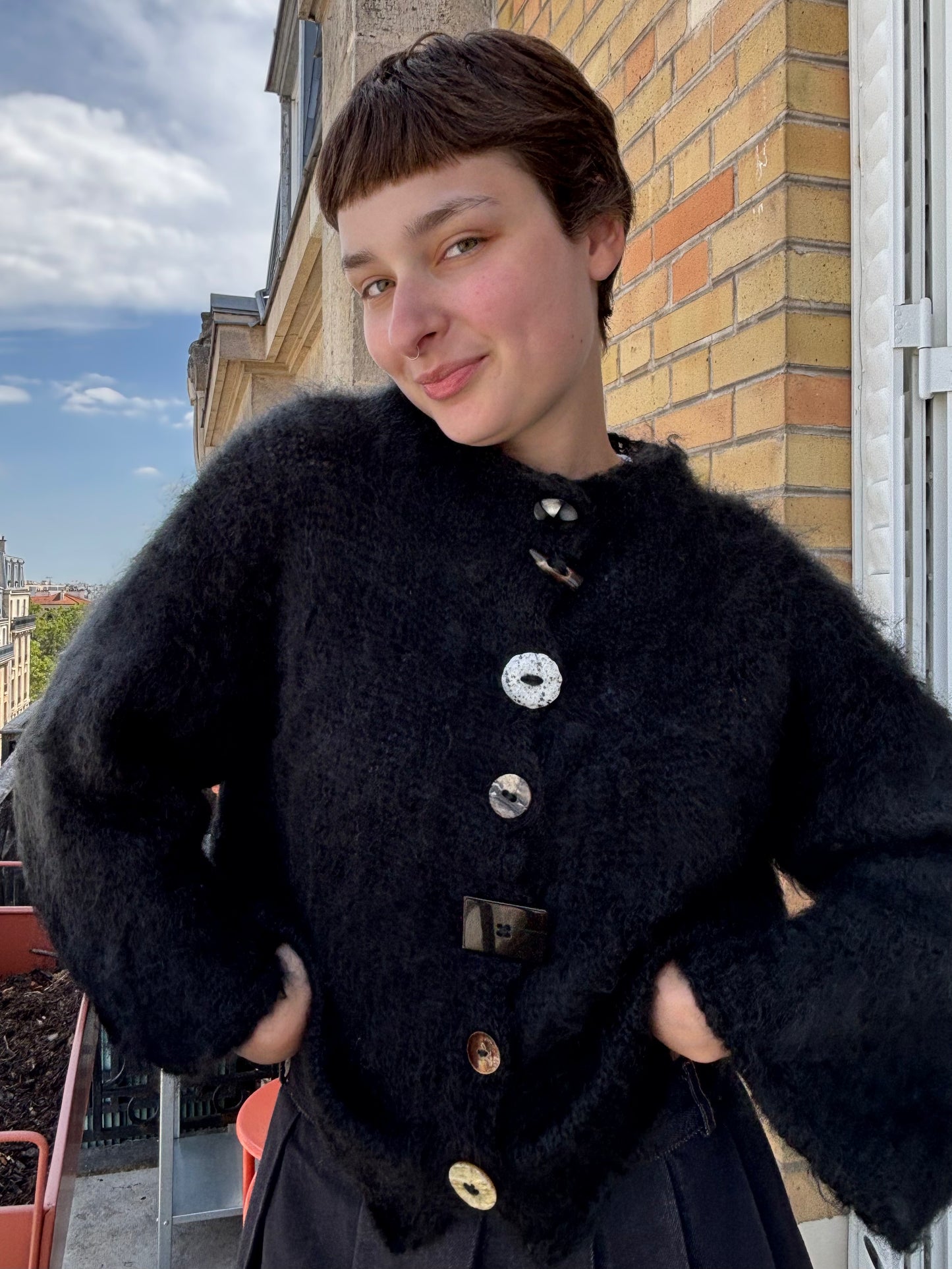 MADE TO ORDER - Brushed mohair cardi