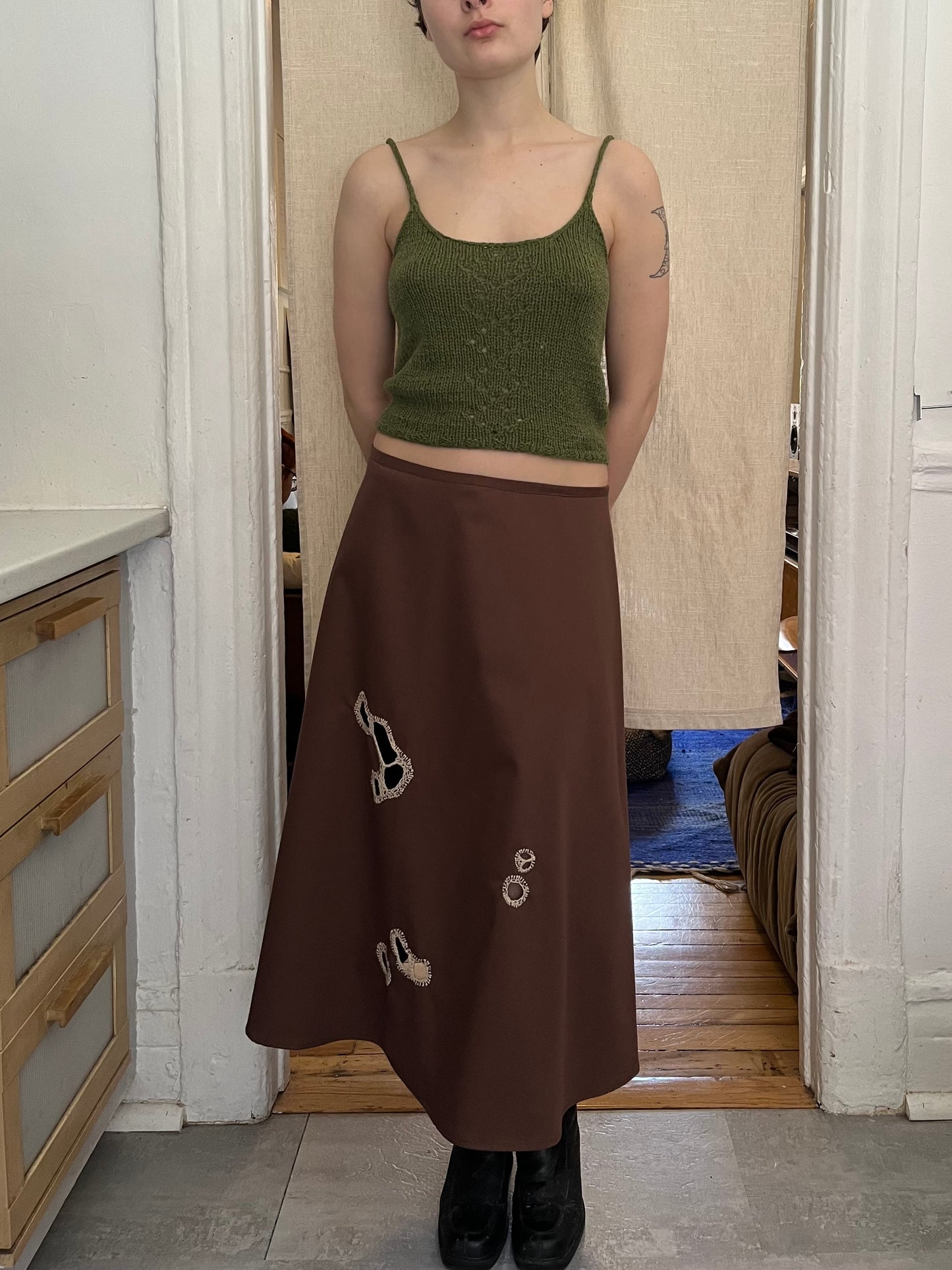 Embroidered skirt