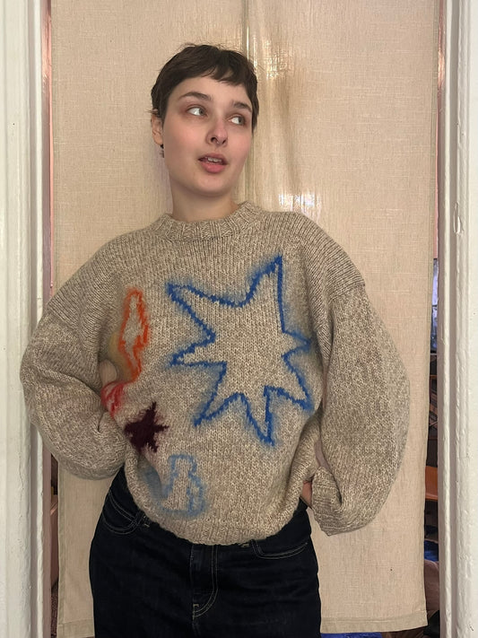 MADE TO ORDER Drawings sweater Light