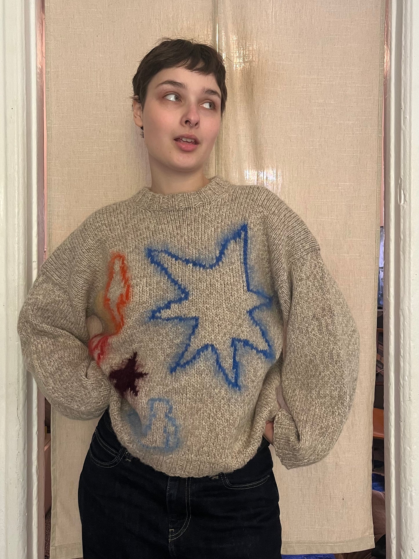 Drawings sweater
