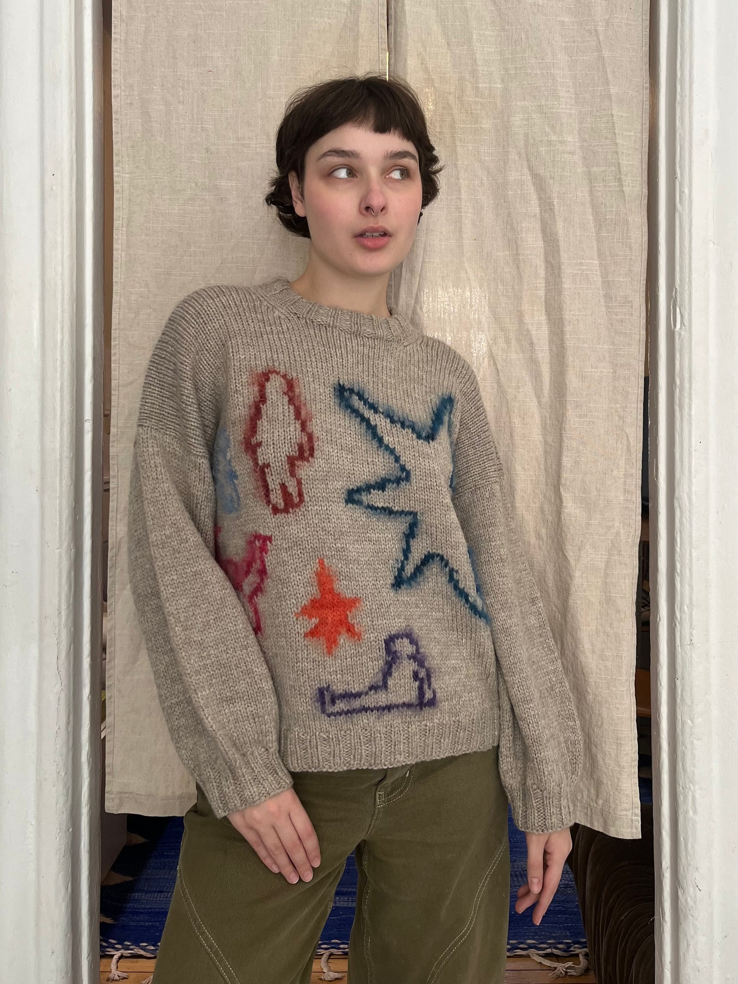 Drawings sweater