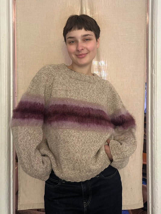 Mohair gradient sweater 02