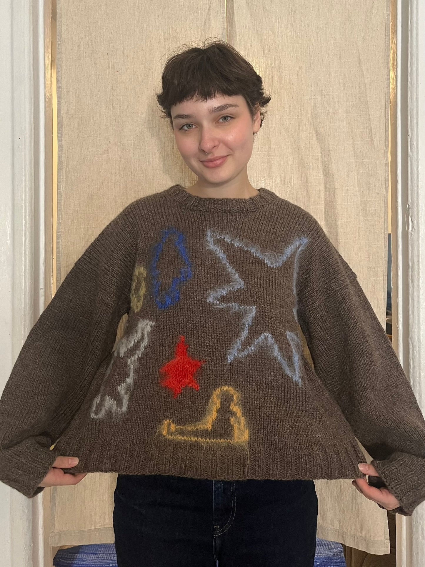 MADE TO ORDER Drawings sweater Dark