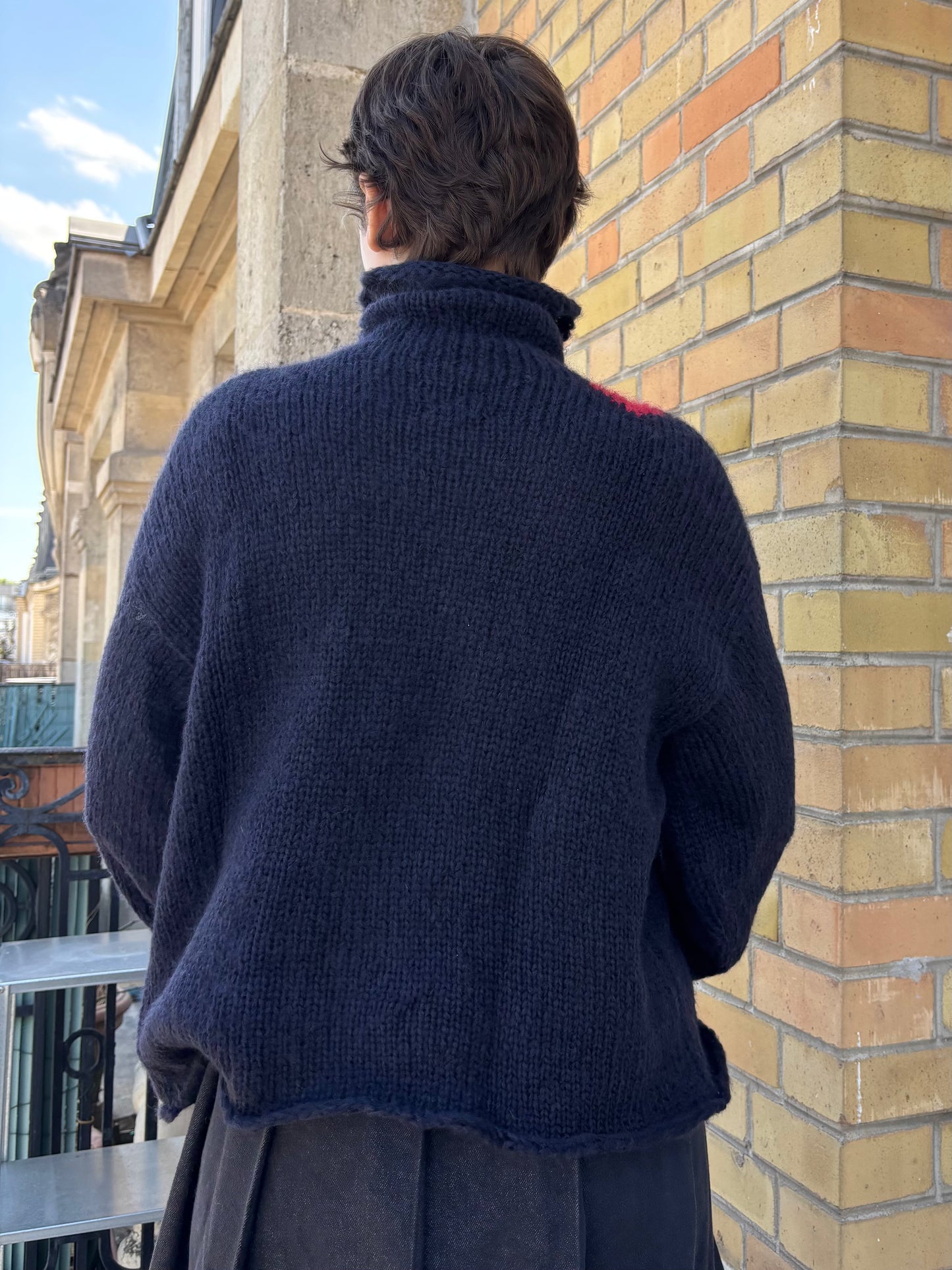OOAK - High neck drawings sweater 02