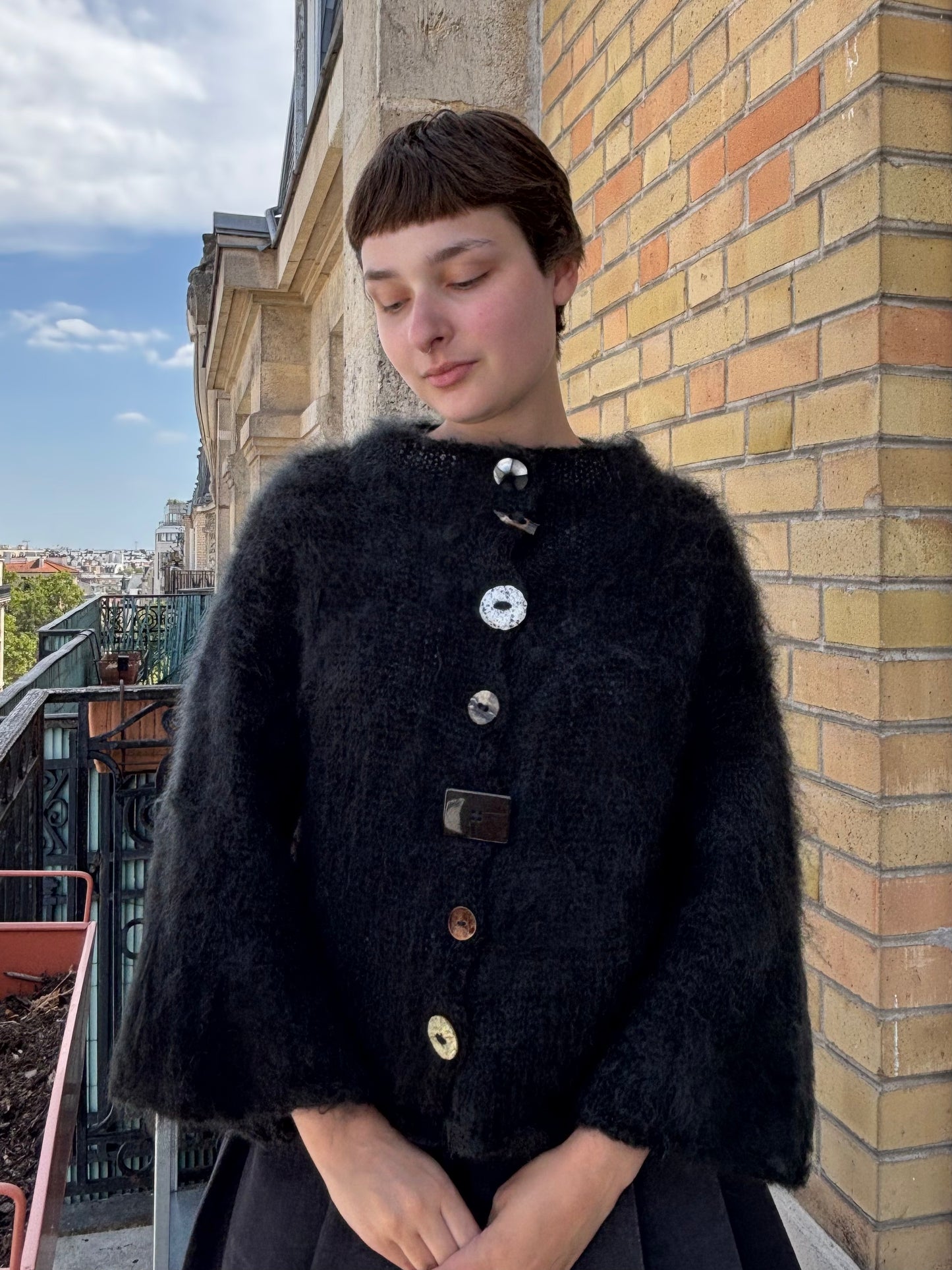 MADE TO ORDER - Brushed mohair cardi