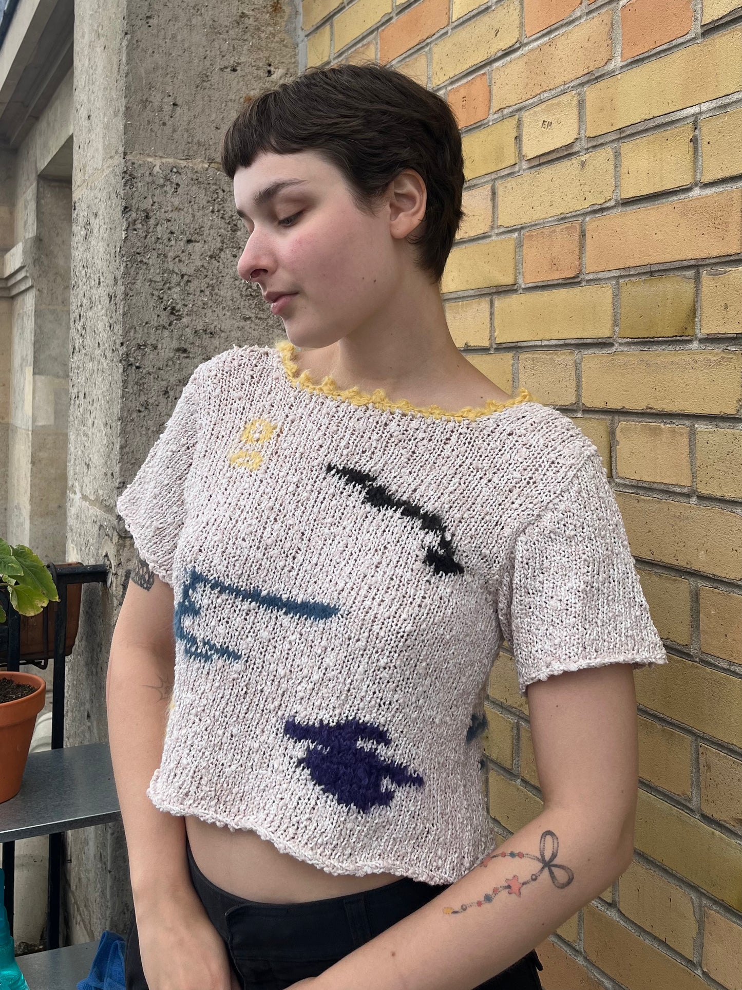 MADE TO ORDER - Abstract art top