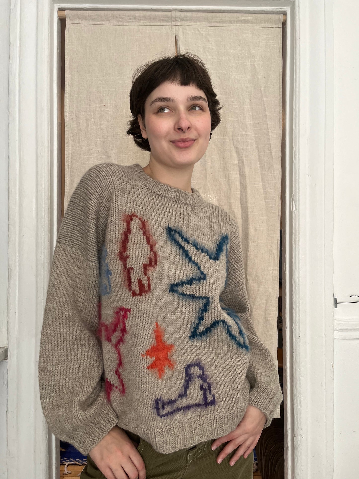 Drawings sweater