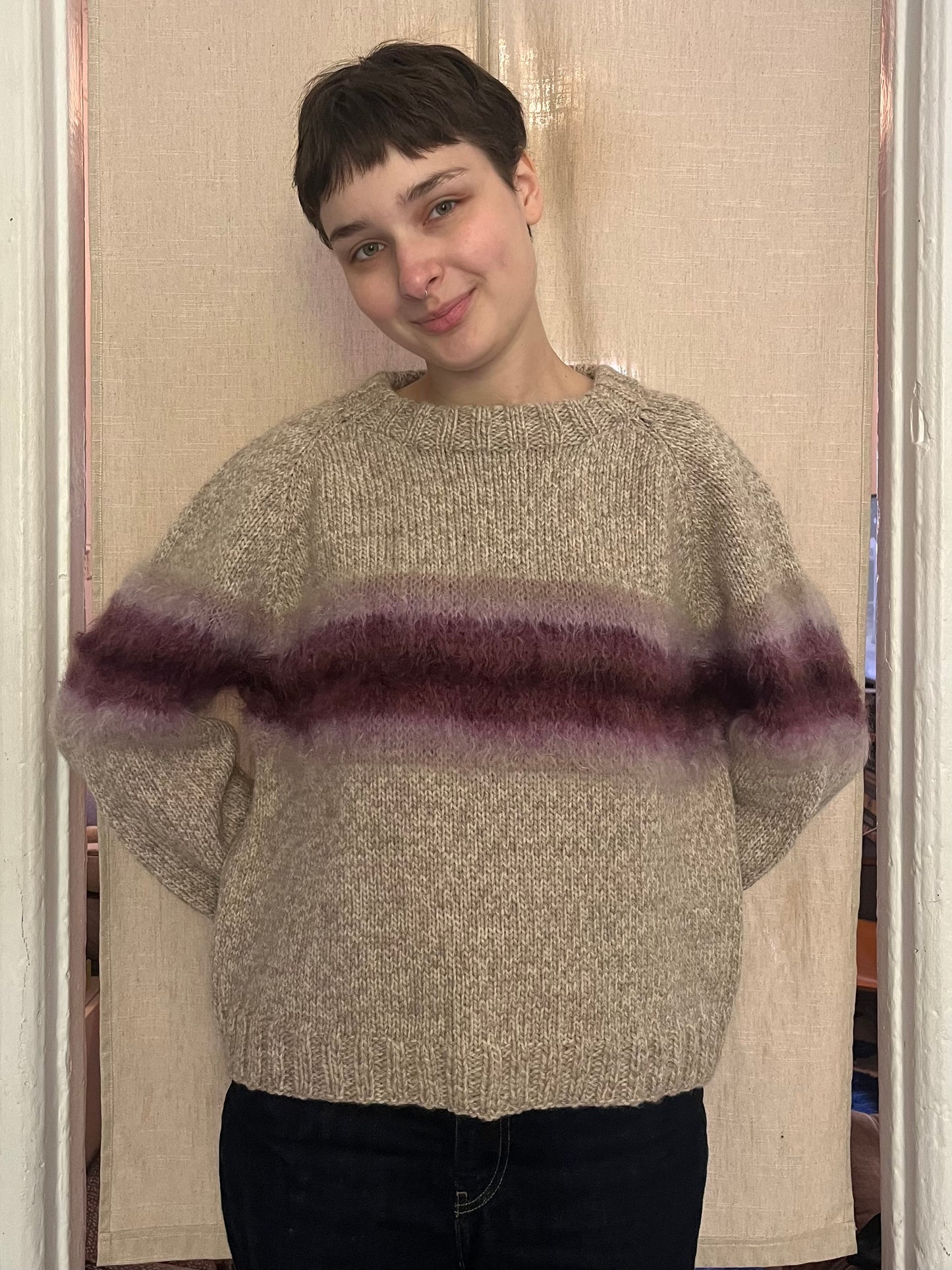 Mohair gradient sweater 02