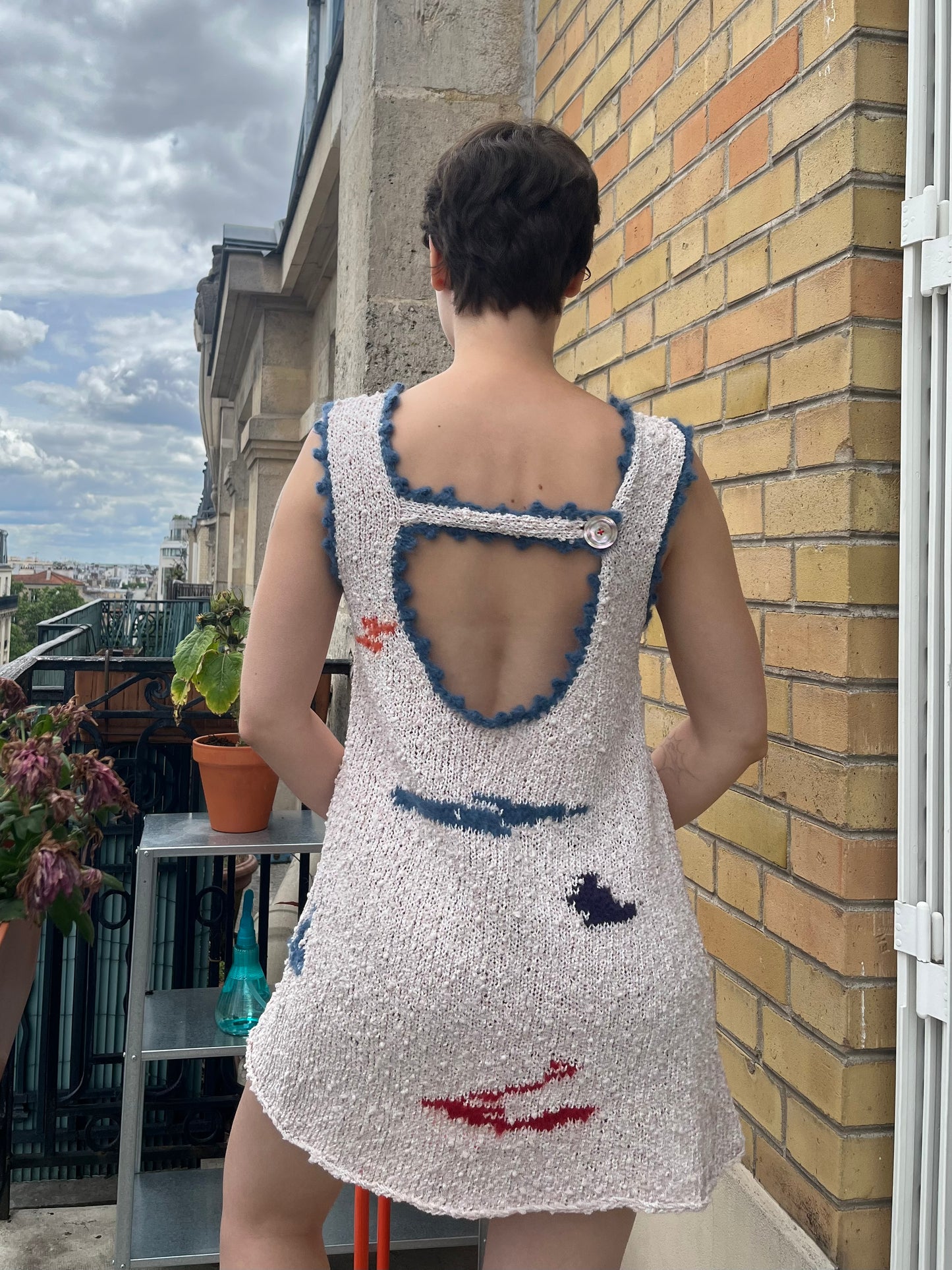 MADE TO ORDER - Abstract art dress