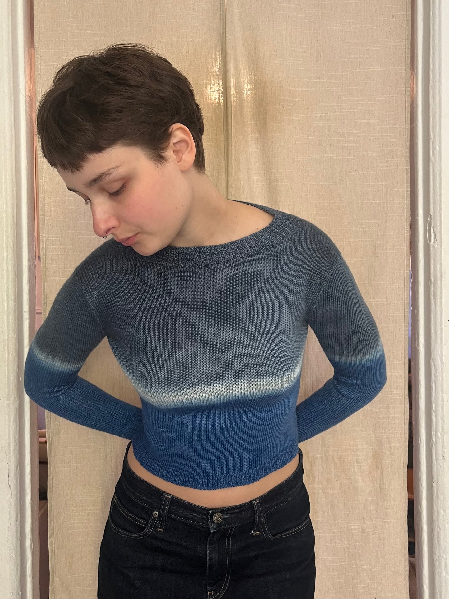 Monochrome sweater (blue)