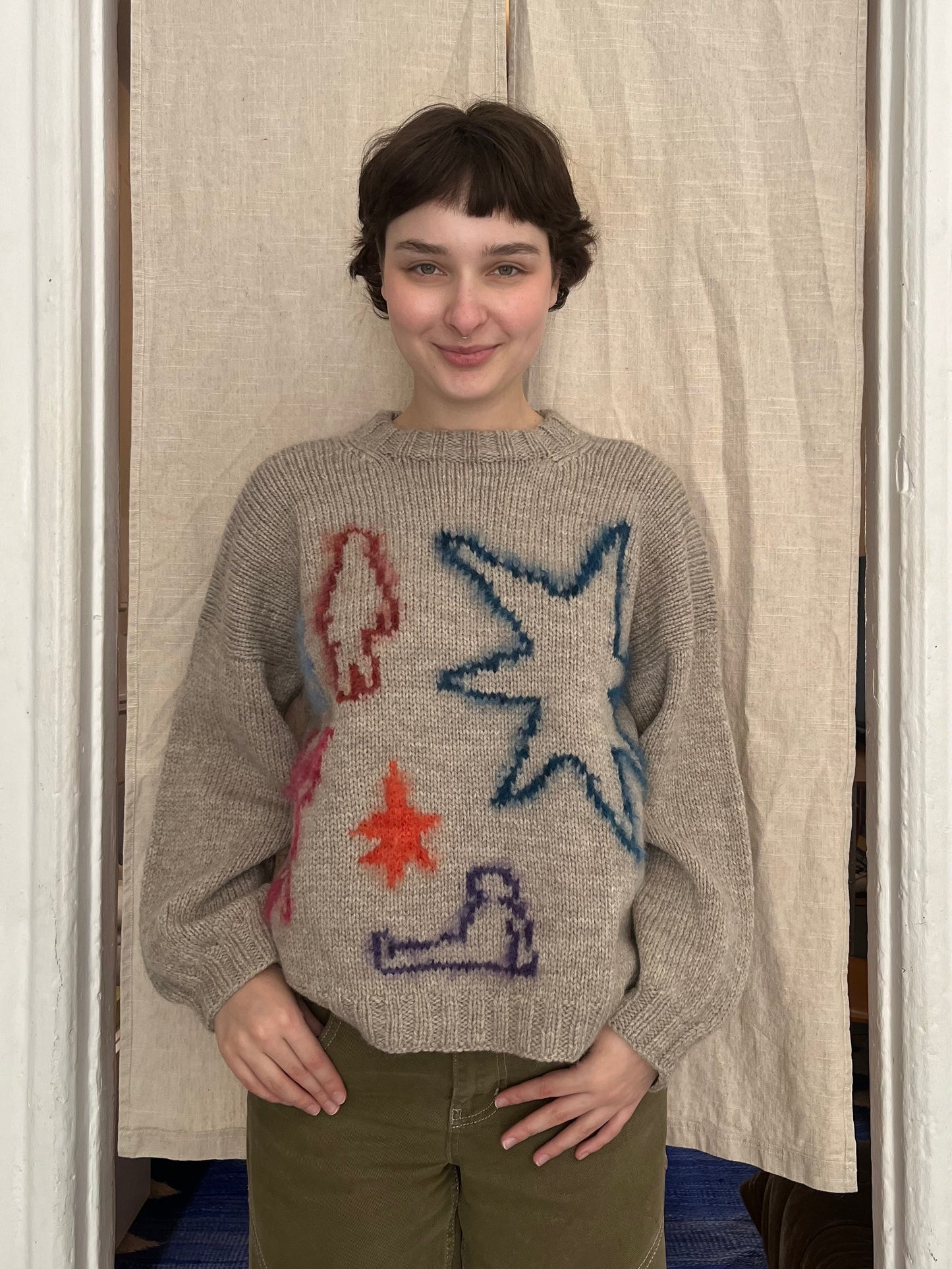 Drawings sweater