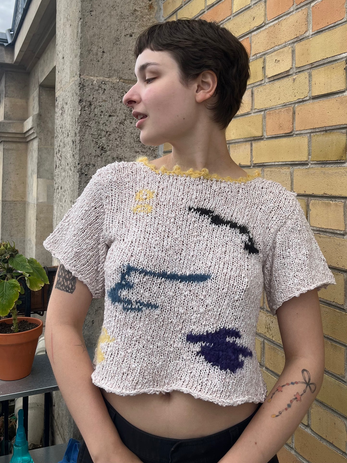 MADE TO ORDER - Abstract art top