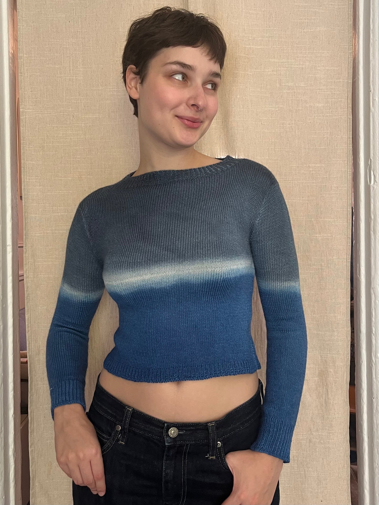 Monochrome sweater (blue)