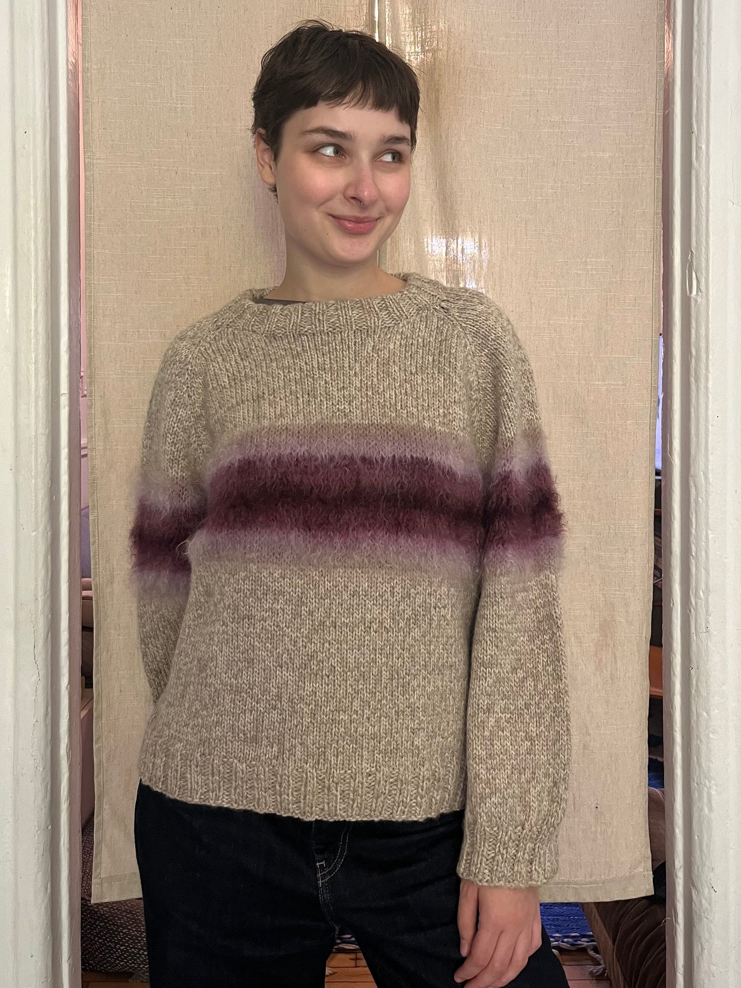 Mohair gradient sweater 02