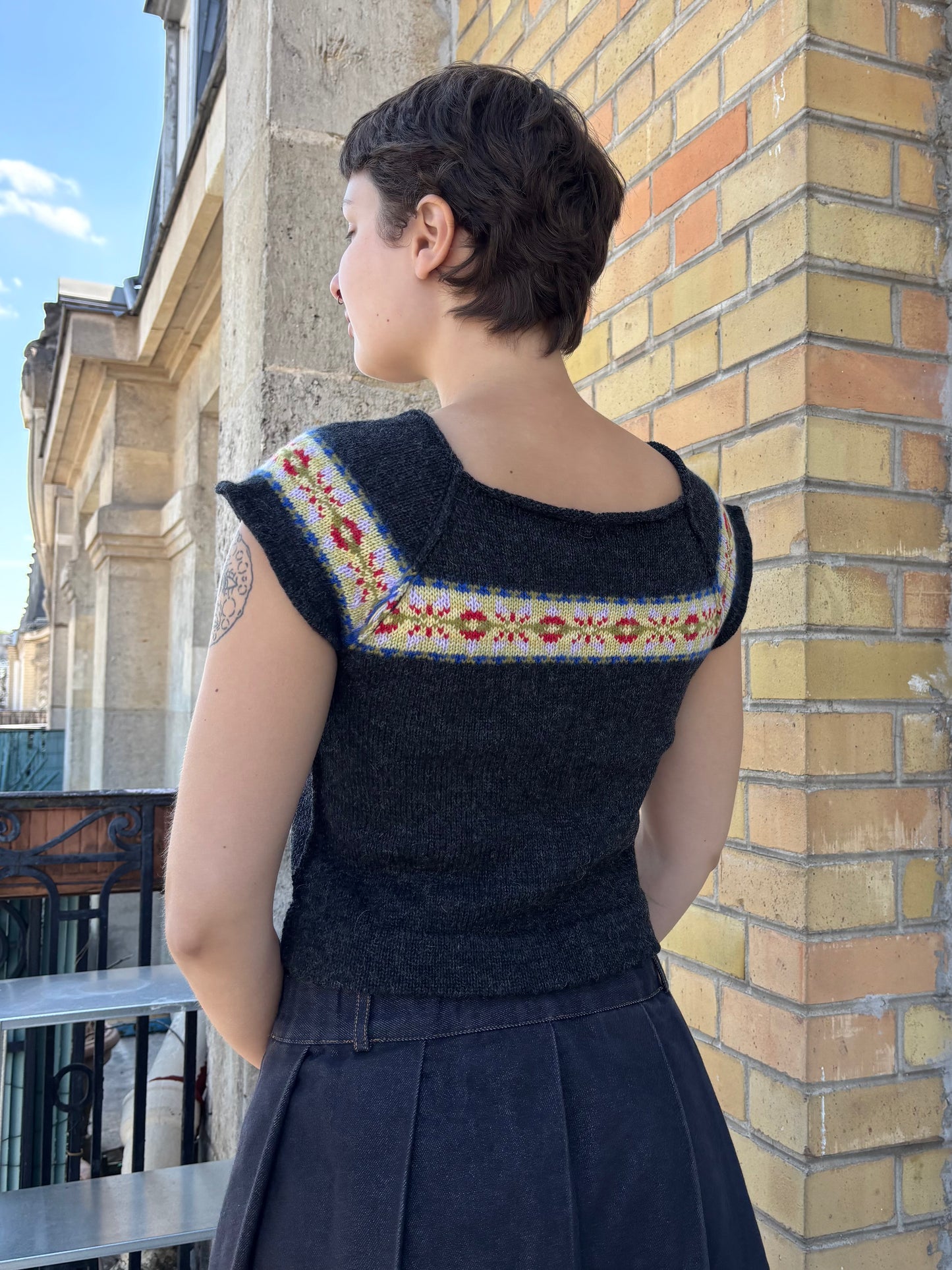 MADE TO ORDER - Mosaic short sleeve (dark gray)