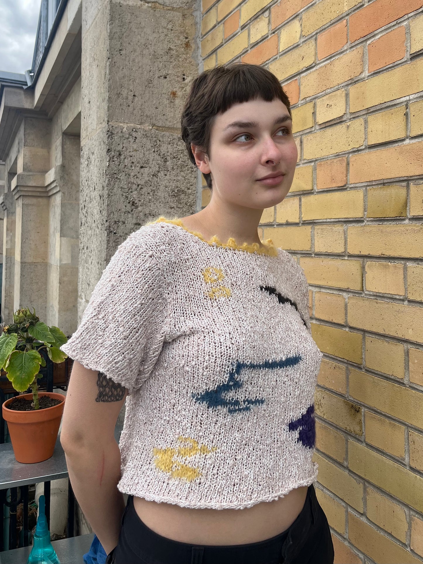 MADE TO ORDER - Abstract art top