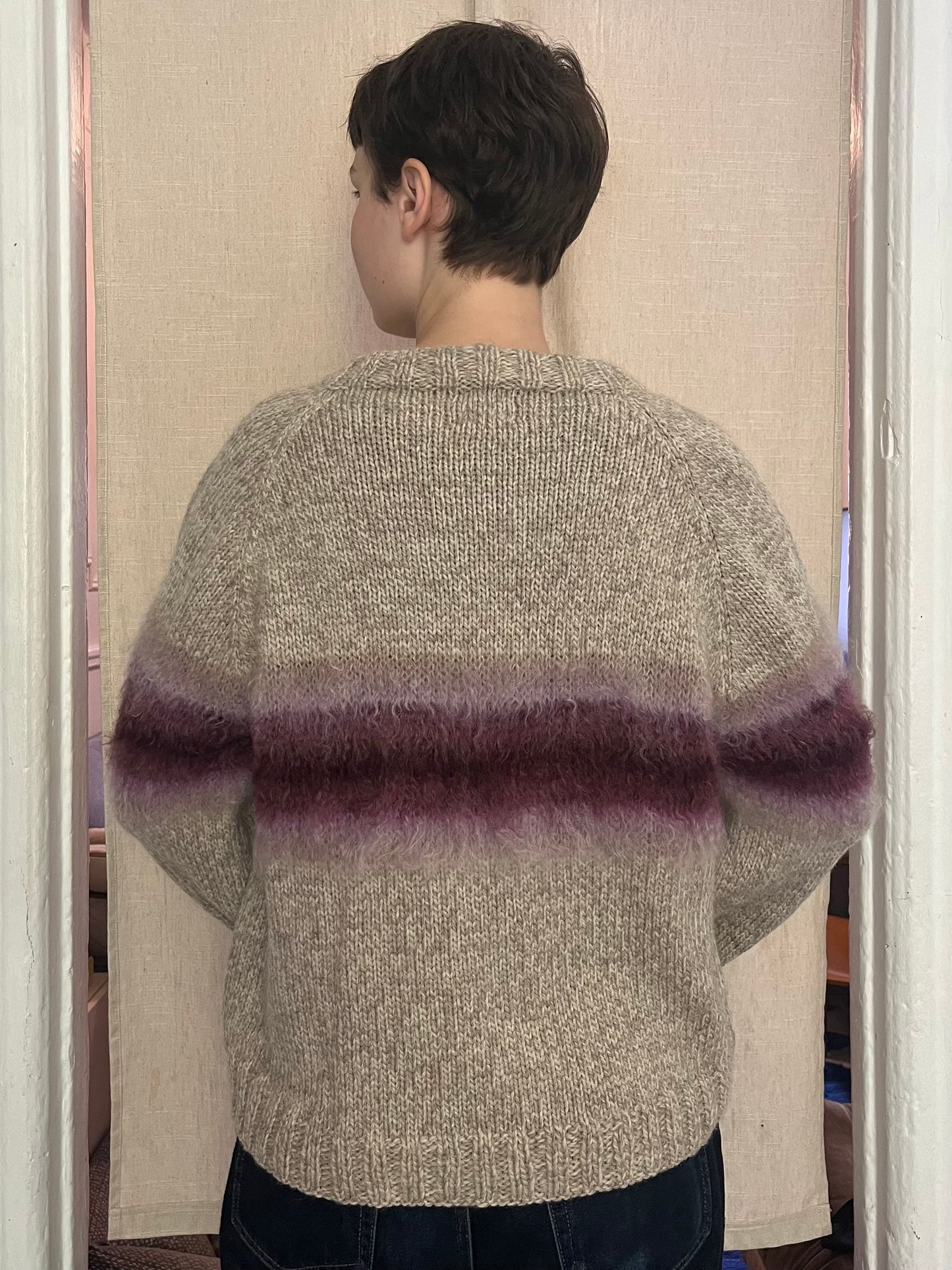 Mohair gradient sweater 02