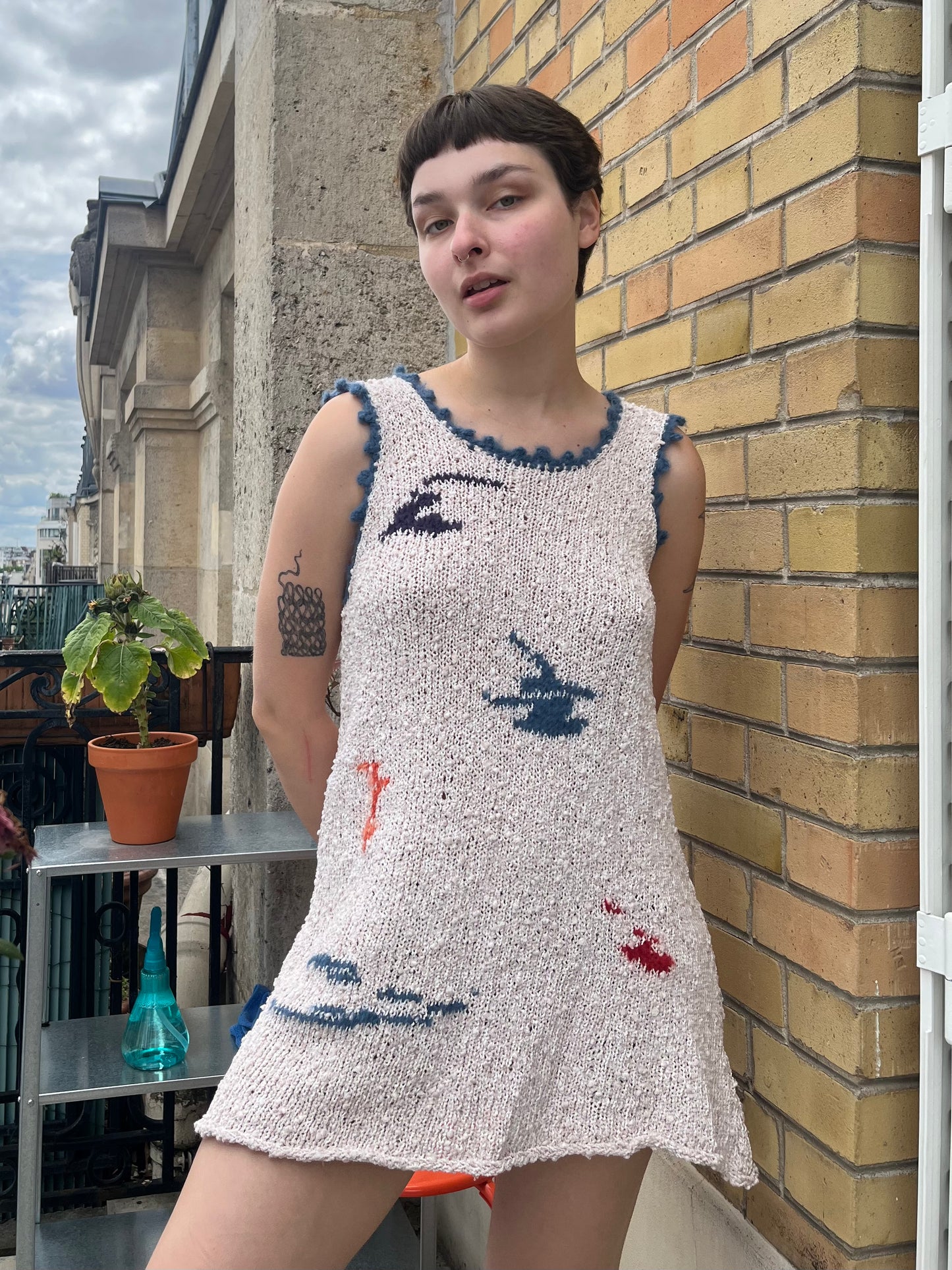 MADE TO ORDER - Abstract art dress