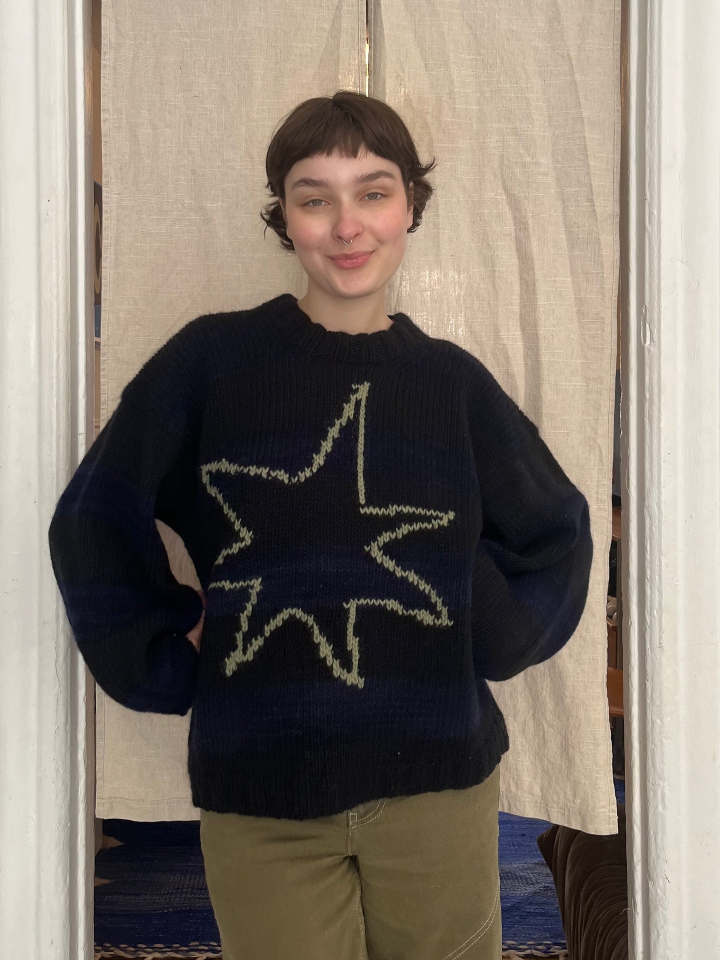 Stripped star sweater