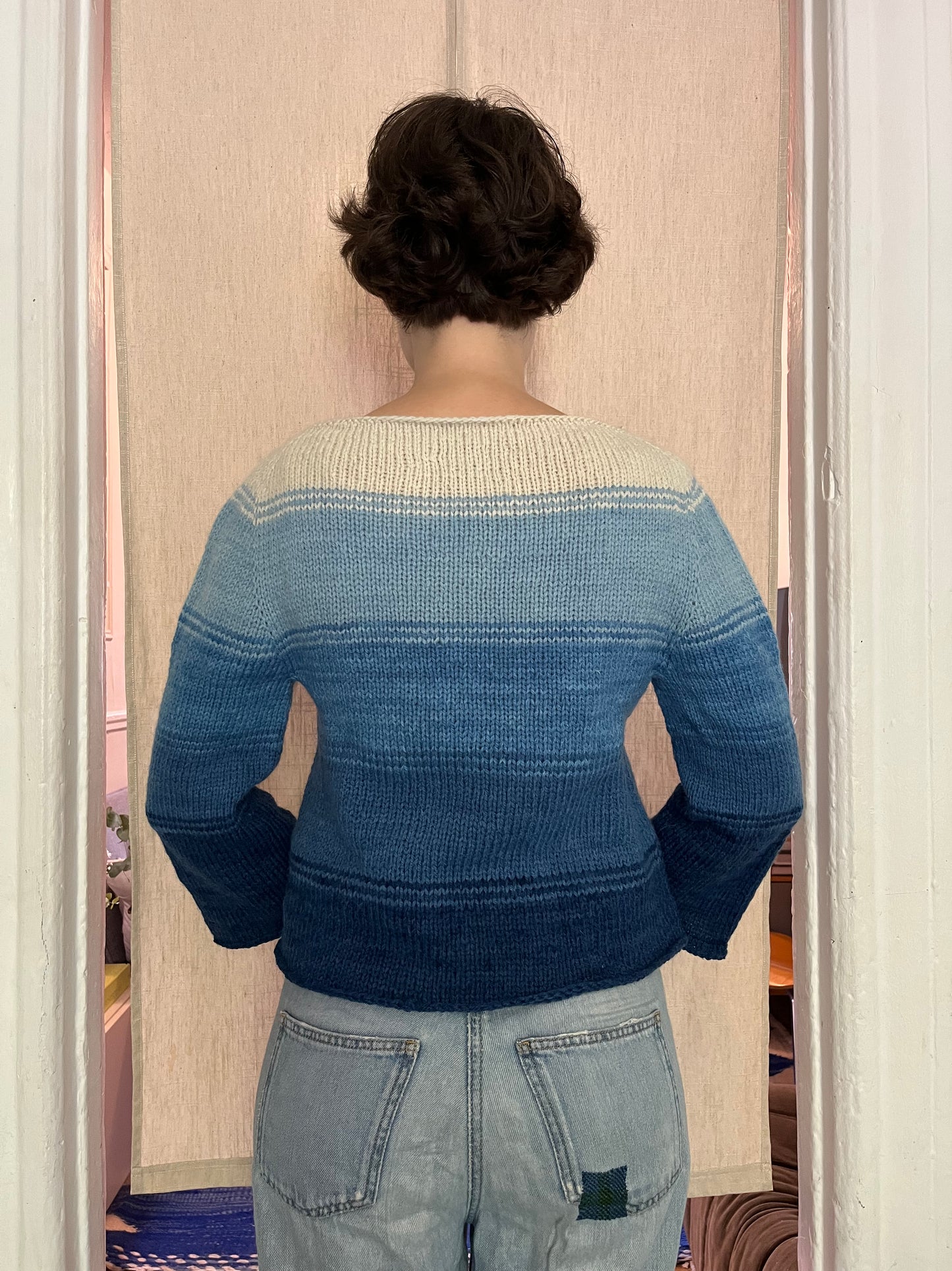 Blue gradient sweater