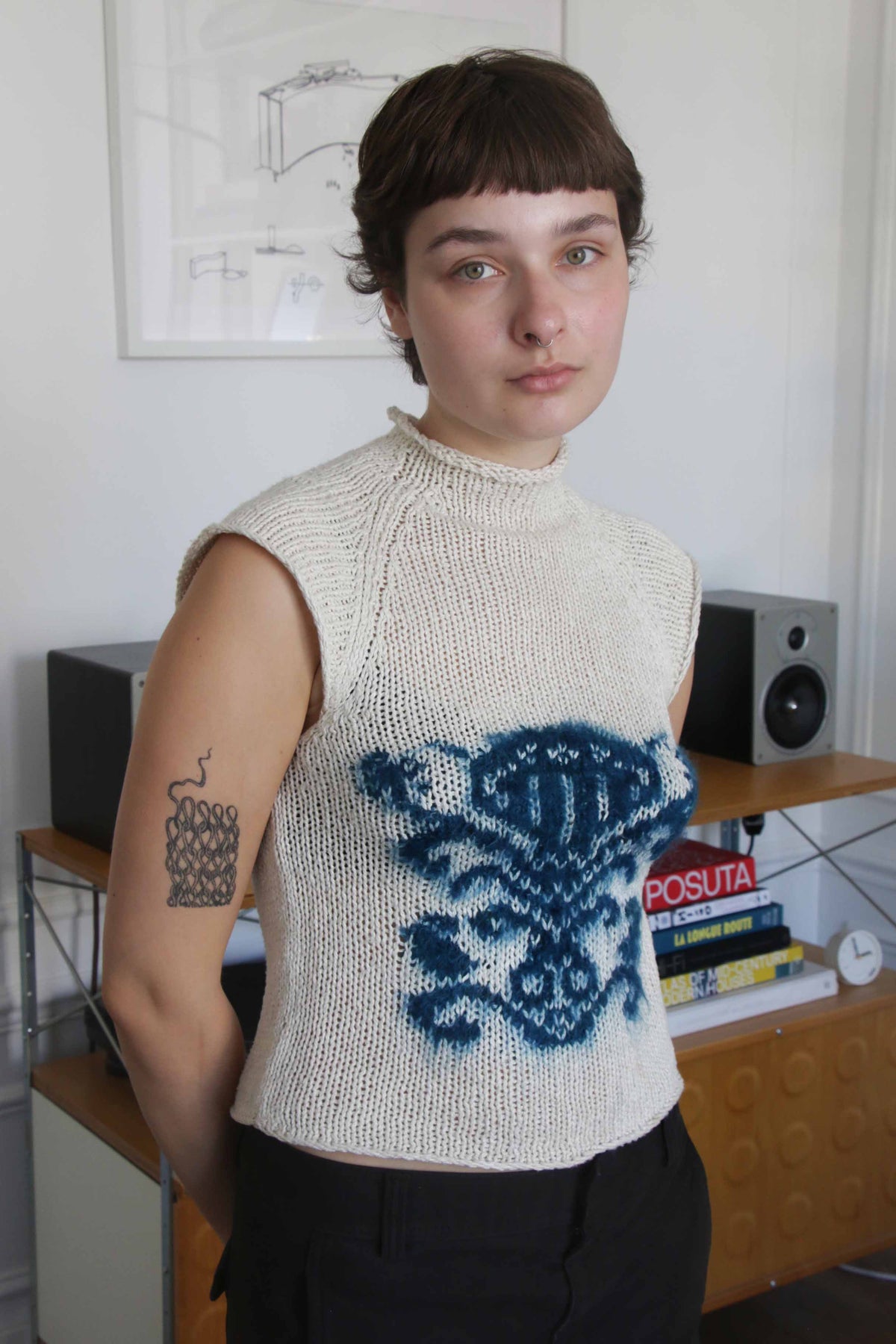 MADE TO ORDER - Mohair glyph tee