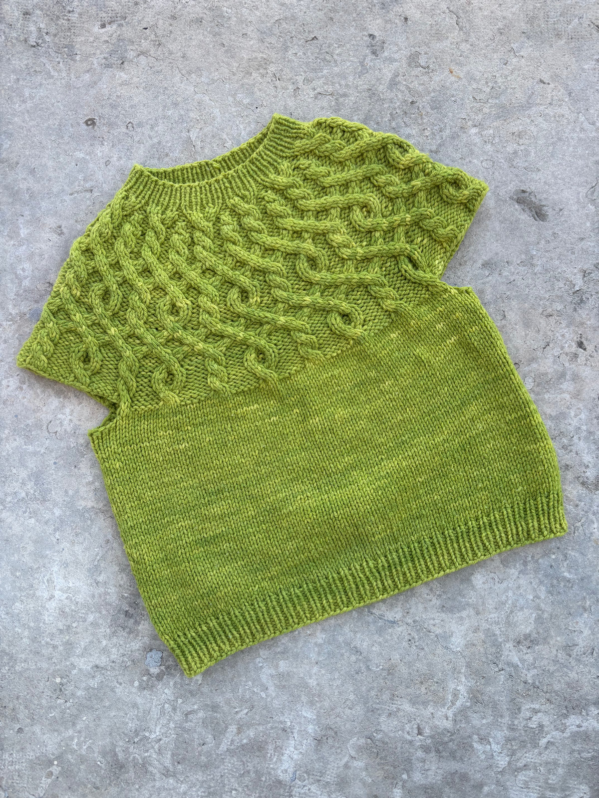 The Cable Yoke Sweater knitting pattern