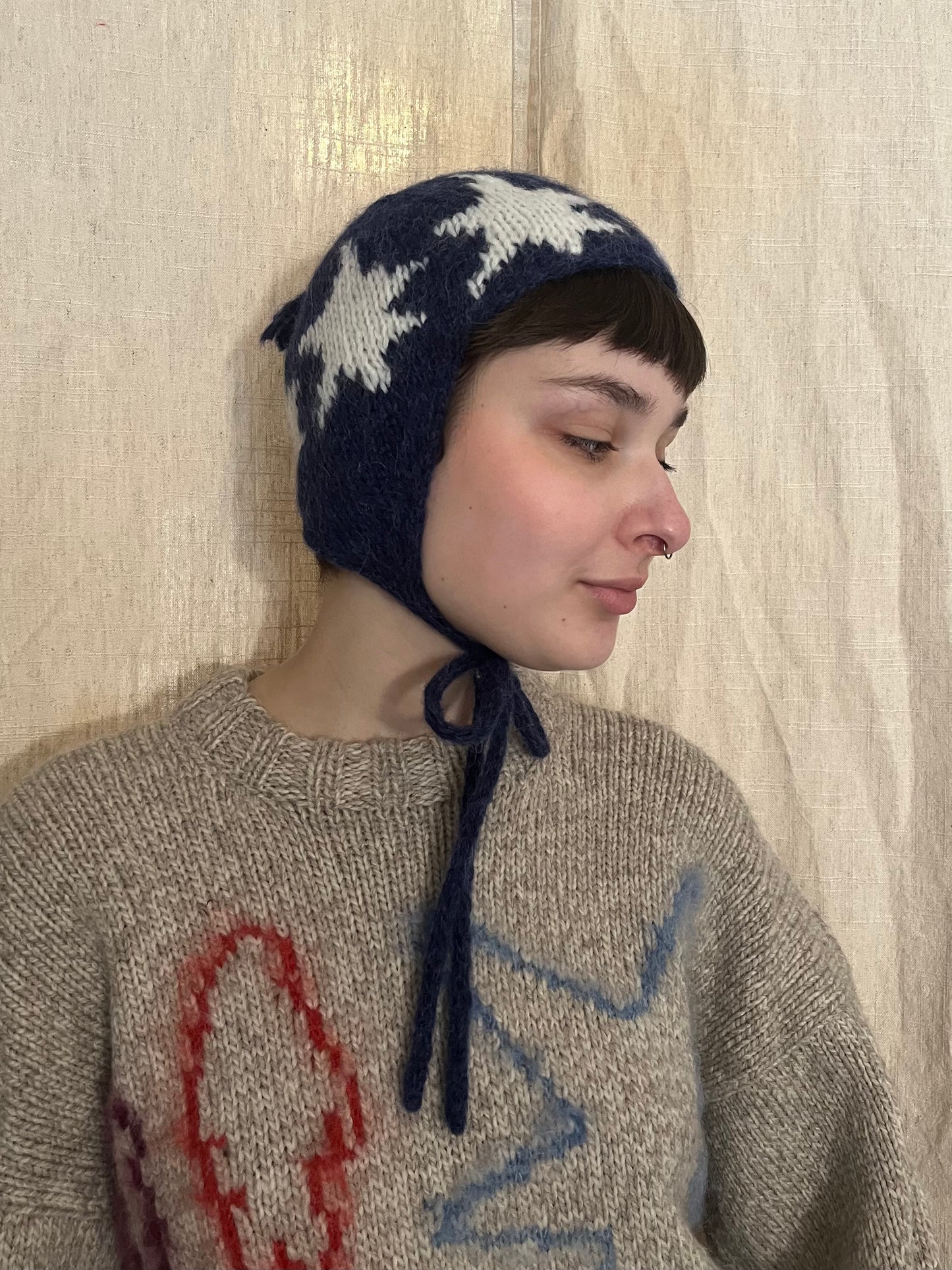 Starry pixie bonnet