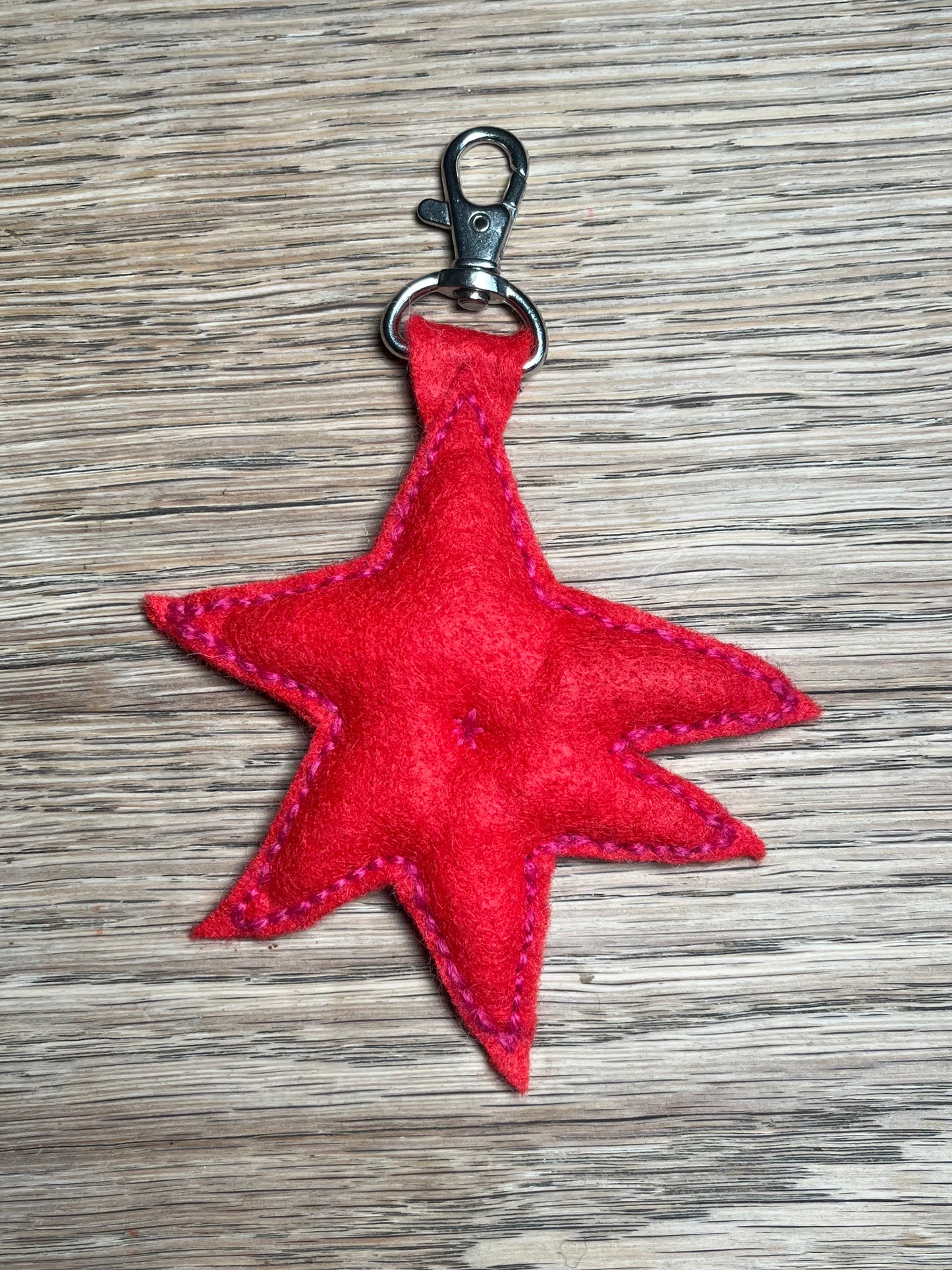 Star felt charm