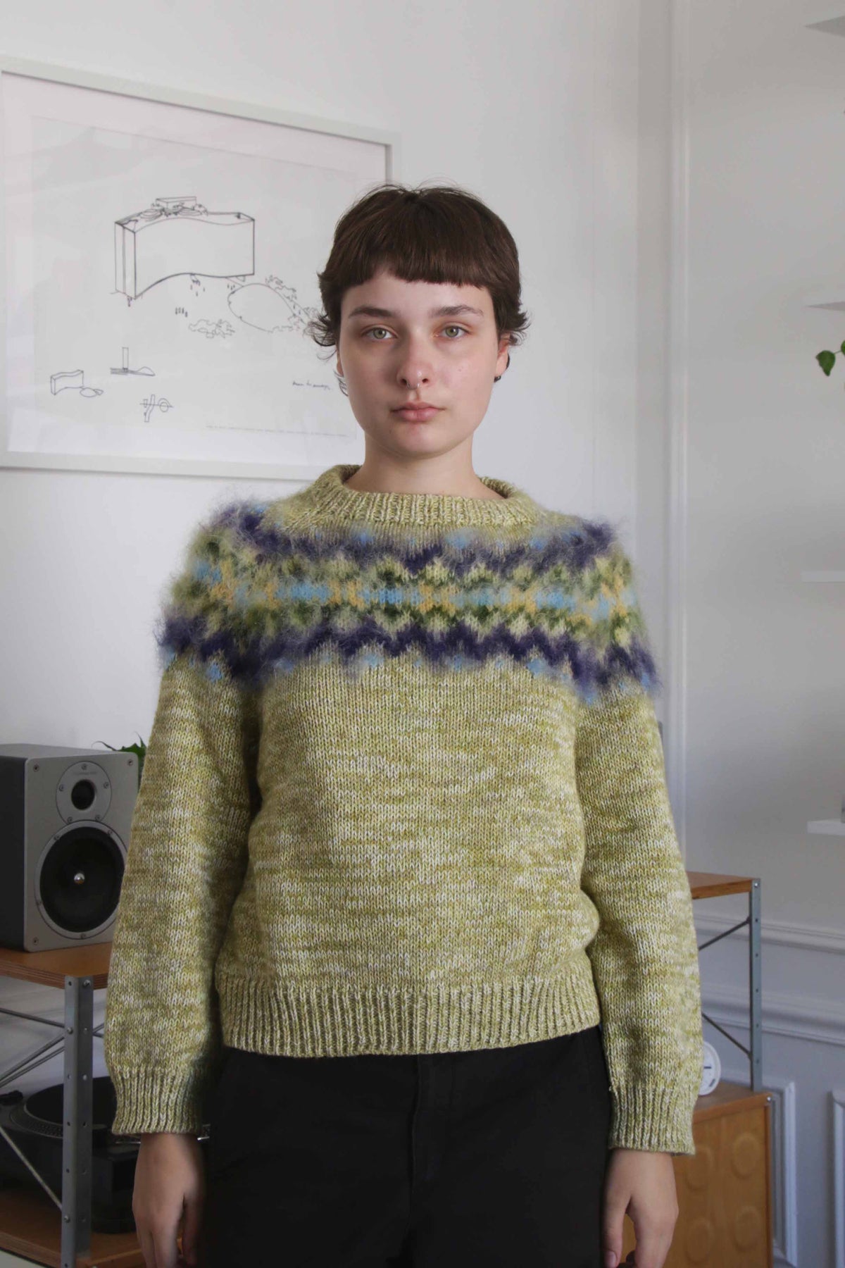 MADE TO ORDER - Brushed nordic sweater