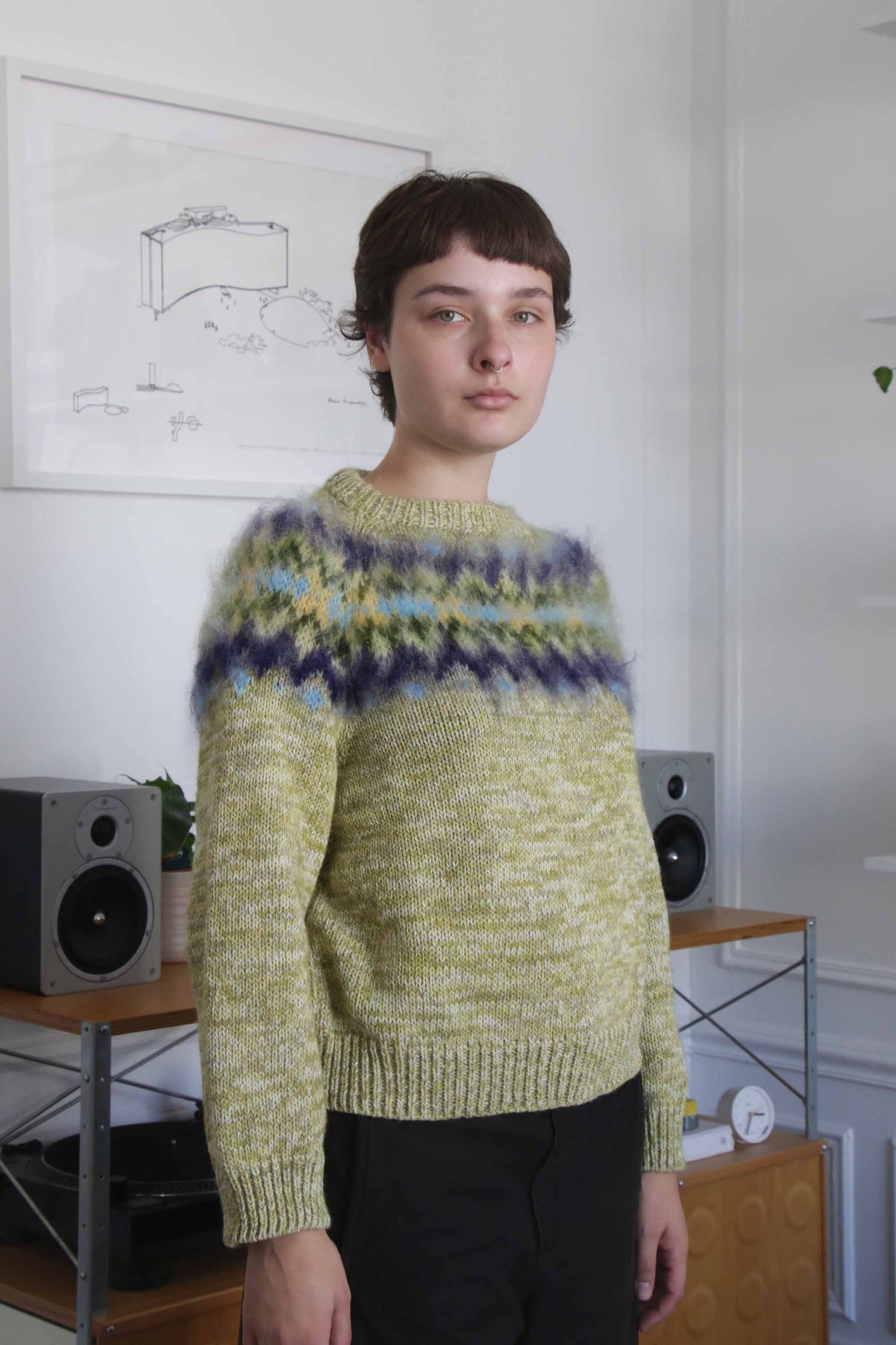 MADE TO ORDER - Brushed nordic sweater